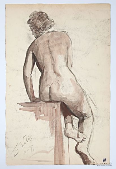 VALES Edmond (1918-2001)
Nues 
Aquarelle...