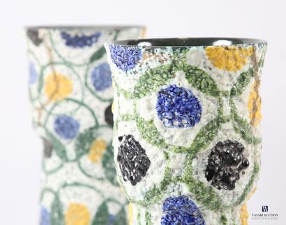 ROMACREA École de 
Paire de vases en grès...