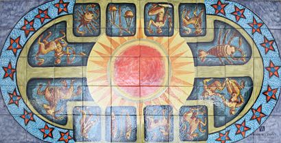 ROMACREA École de 
Signes du zodiaque. 
Mosaïque...