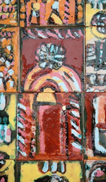 ROMACREA École de 
l'église. 
Mosaïque composée...