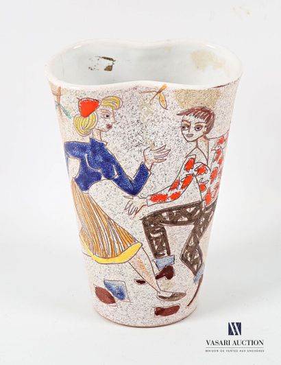 ROMACREA École de 
Vase en terre cuite émaillée...