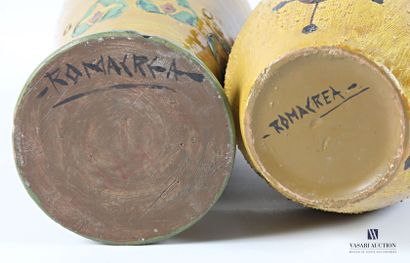 ROMACREA École de 
Lot en terre cuite émaillée...