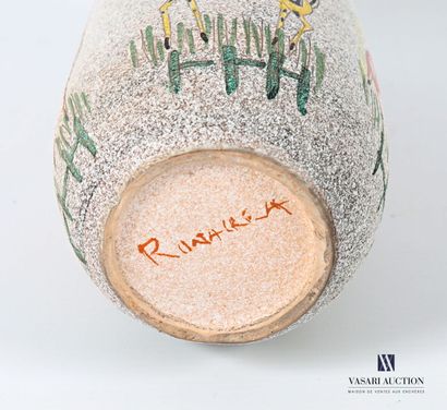 ROMACREA École de 
Vase de forme oblongue...