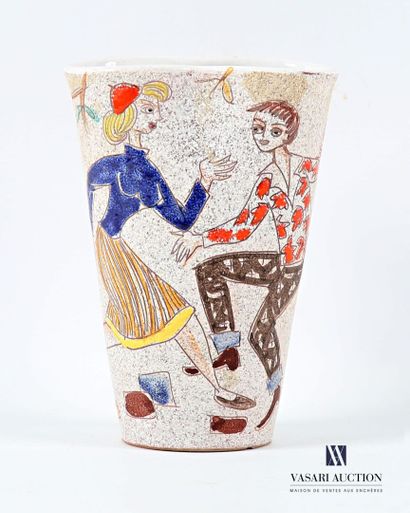 ROMACREA École de 
Vase en terre cuite émaillée...