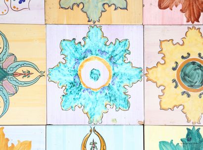 ROMACREA École de 
Rosaces. 
Mosaïque composée...