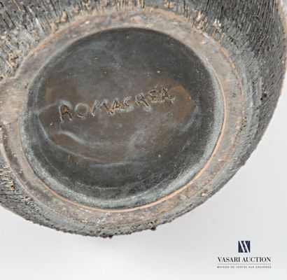 ROMACREA École de 
Vase de forme oblongue...
