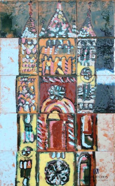 ROMACREA École de 
l'église. 
Mosaïque composée...