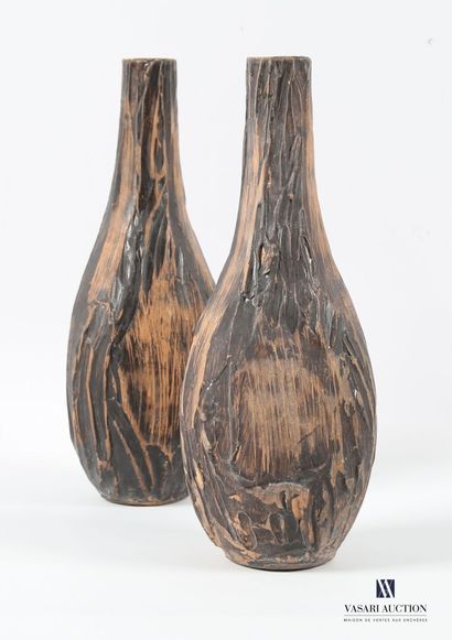 ROMACREA École de 
Paire de vases de forme...