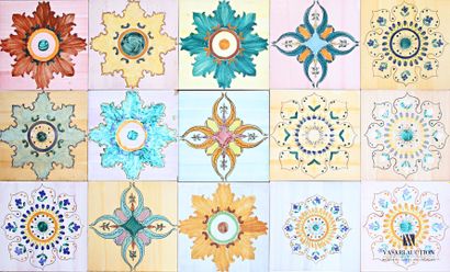 ROMACREA École de 
Rosaces. 
Mosaïque composée...