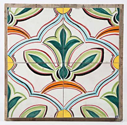 ROMACREA École de 
Décor abstrait polychrome....