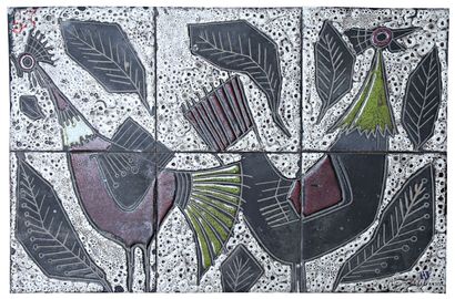 ROMACREA École de 
Les deux poules 
Mosaïque...
