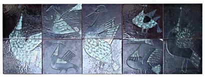 ROMACREA École de 
Oiseaux fantastiques 
Mosaïque...