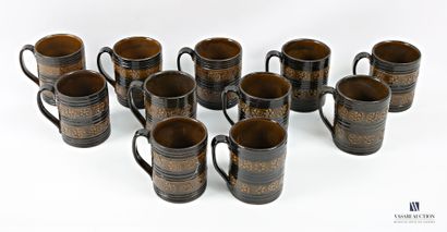 ROMACREA École de 
Suite de onze mugs en...