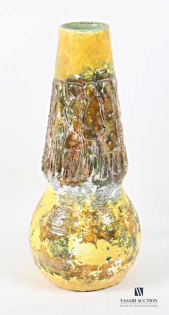ROMACREA École de 
Vase de forme coloquinte...