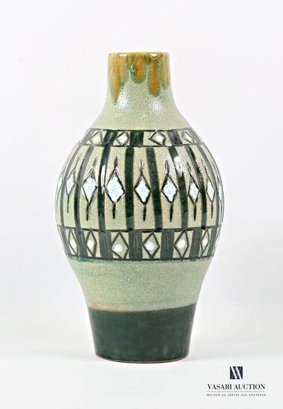 ROMACREA École de 
Vase de forme balustre...