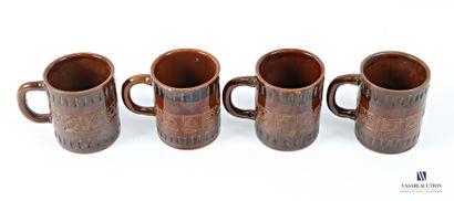 ROMACREA École de 
Suite de quatre mugs en...