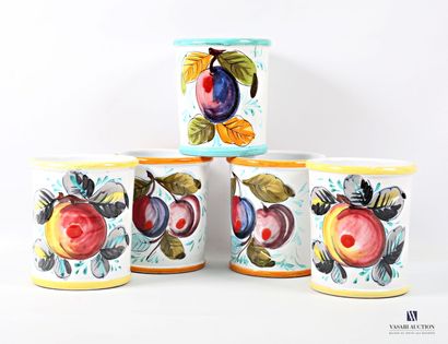 ROMACREA École de 
Suite de cinq pots de...