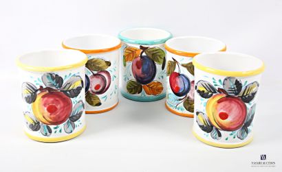 ROMACREA École de 
Suite de cinq pots de...