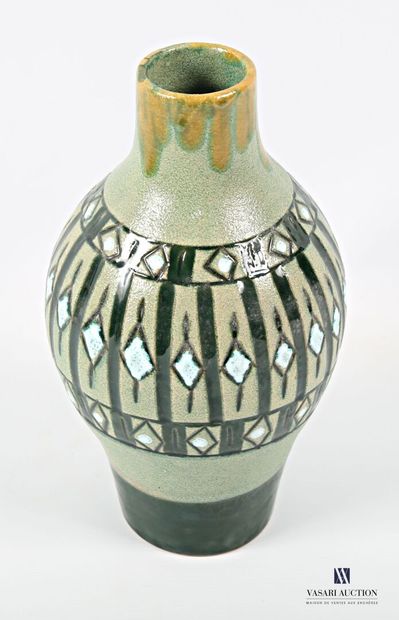 ROMACREA École de 
Vase de forme balustre...
