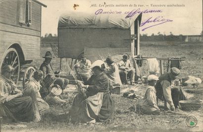 CPA - Les petits métiers de la rue - Vanniers...