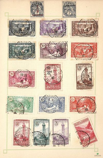 World in albums, many cancelled stamps, mostly...