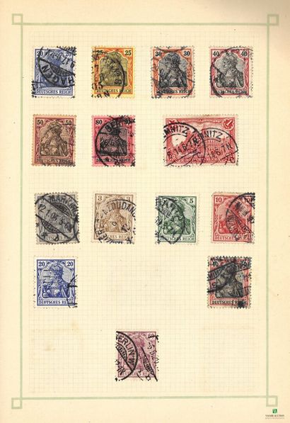 World in albums, many cancelled stamps, mostly...