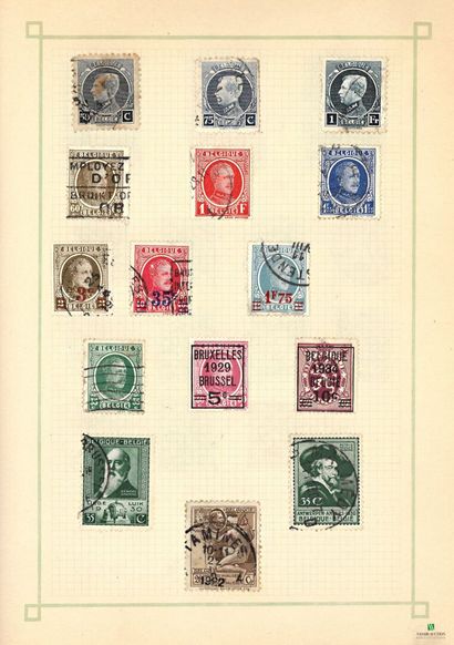 World in albums, many cancelled stamps, mostly...