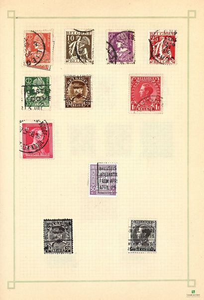 World in albums, many cancelled stamps, mostly...
