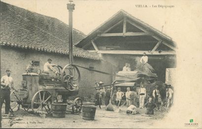 CPA - VIELLA (Gers) - Les Dépiquages
