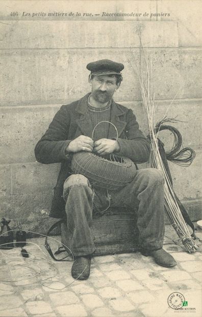 CPA - Les petits métiers de la rue - Raccommodeur...