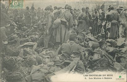 CPA - Les troubles du Midi - Les Mutins de...
