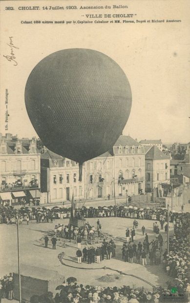 CPA - CHOLET - 14 Juillet 1903 Ascension...