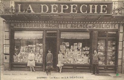 CPA - CASTRES - Le Hall de la DEPECHE