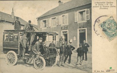 CPA - L'Automobile Omnibus de SAALES à St...