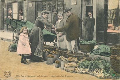 CPA - Les petits métiers de la rue - Marchand...