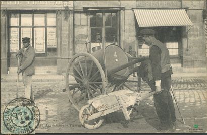 CPA - Les métiers - Paveurs