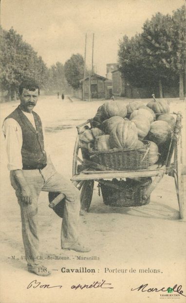 CPA - CAVAILLON - Porteur de melons