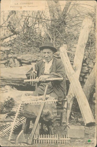 CPA - La Corrèze - Fabricant de Rateaux