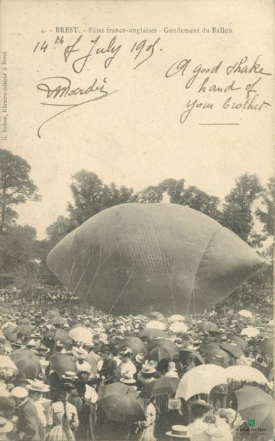CPA - BREST - Fêtes franco-anglaises - Gonflement...