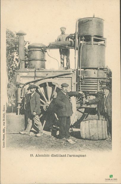CPA - Alambic distillant l'armagnac