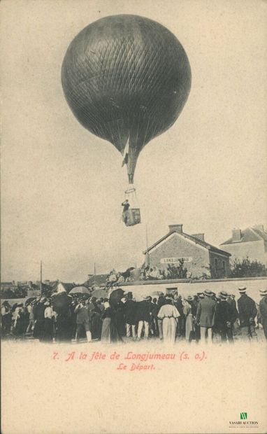 CPA - A la fête de LONGJUMEAU - Le Dépar...