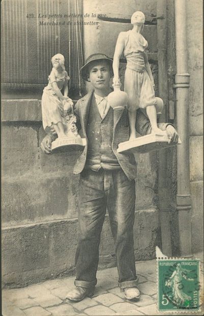 CPA - Les petits métiers de la rue - Marchand...