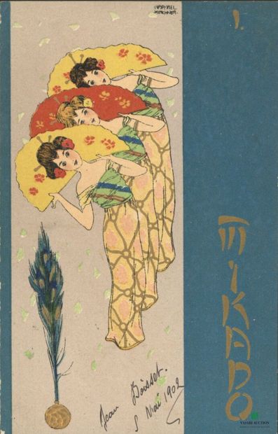 CPA - Mikado I - Illustrateur Raphaël Kirchner...