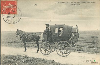 CPA - Coutumes, moeurs et costumes bretons...