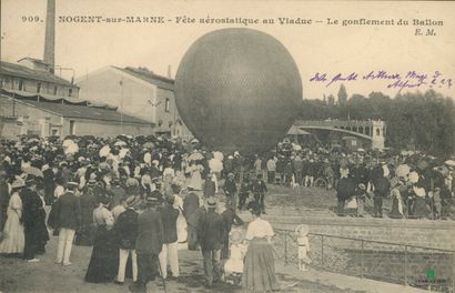 CPA - NOGENT-sur-MARNE - Fête aérostatique...