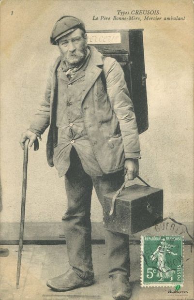 CPA - Type Creusois - Le père Bonne-Mère,...