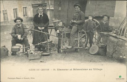 CPA - Scène du Centre - Etameur et Rémouleur...