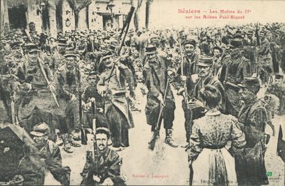 CPA - BEZIERS - Les Mutins du 17ème sur les...