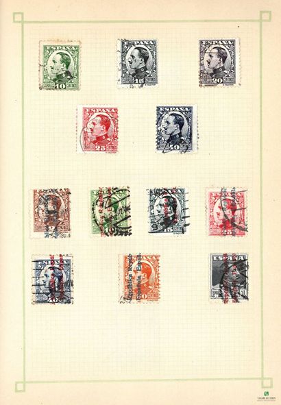 World in albums, many cancelled stamps, mostly...