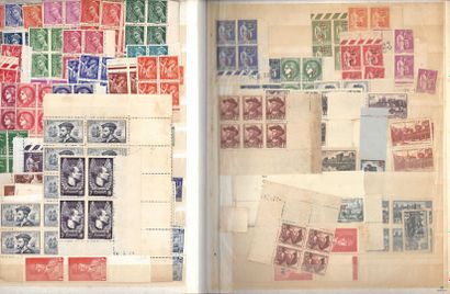 Set of stamps of France in binders, many...